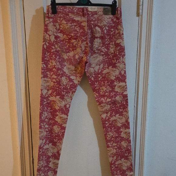 Denim & Supply Ralph Lauren Skinny Red Cream Jeans - Picture 2 of 2